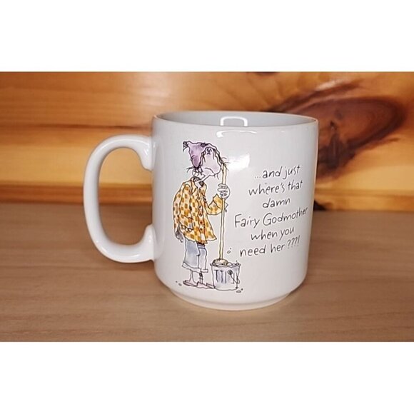 Vintage 1993 CURRENT Where's That Darn Fairy Godmother When you Need Her? Mug - Picture 6 of 10